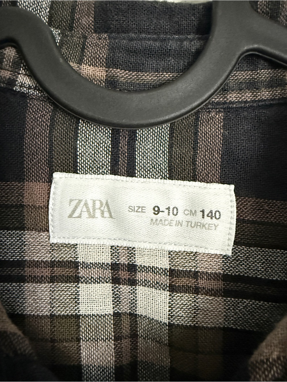 ZARA Boy's cotton shirt, double-layered fabric, with a washed-effect finish. - Picture 2 of 8